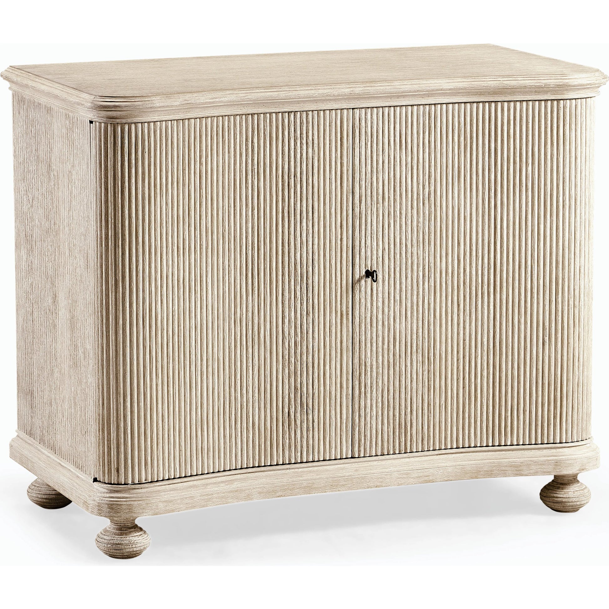 William Yeoward - Belleville Cabinet by Jonathan Charles in white and washed acacia. Made from acacia in a coastal style.
