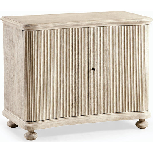 William Yeoward - Belleville Cabinet by Jonathan Charles in white and washed acacia. Made from acacia in a coastal style.