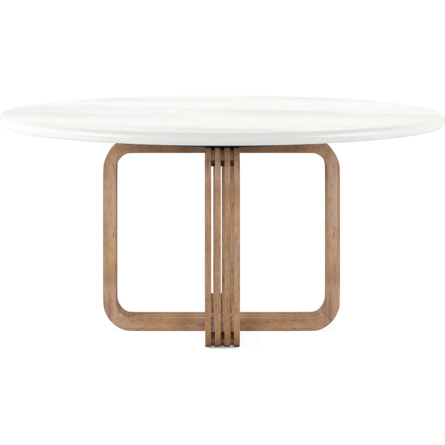 002 SI-2065177 | Additional Silo | Portico Round Dining Table by A.R.T. Furniture in sienna, white plaster. Made from parawood solids, mindi veneers in a modern style.