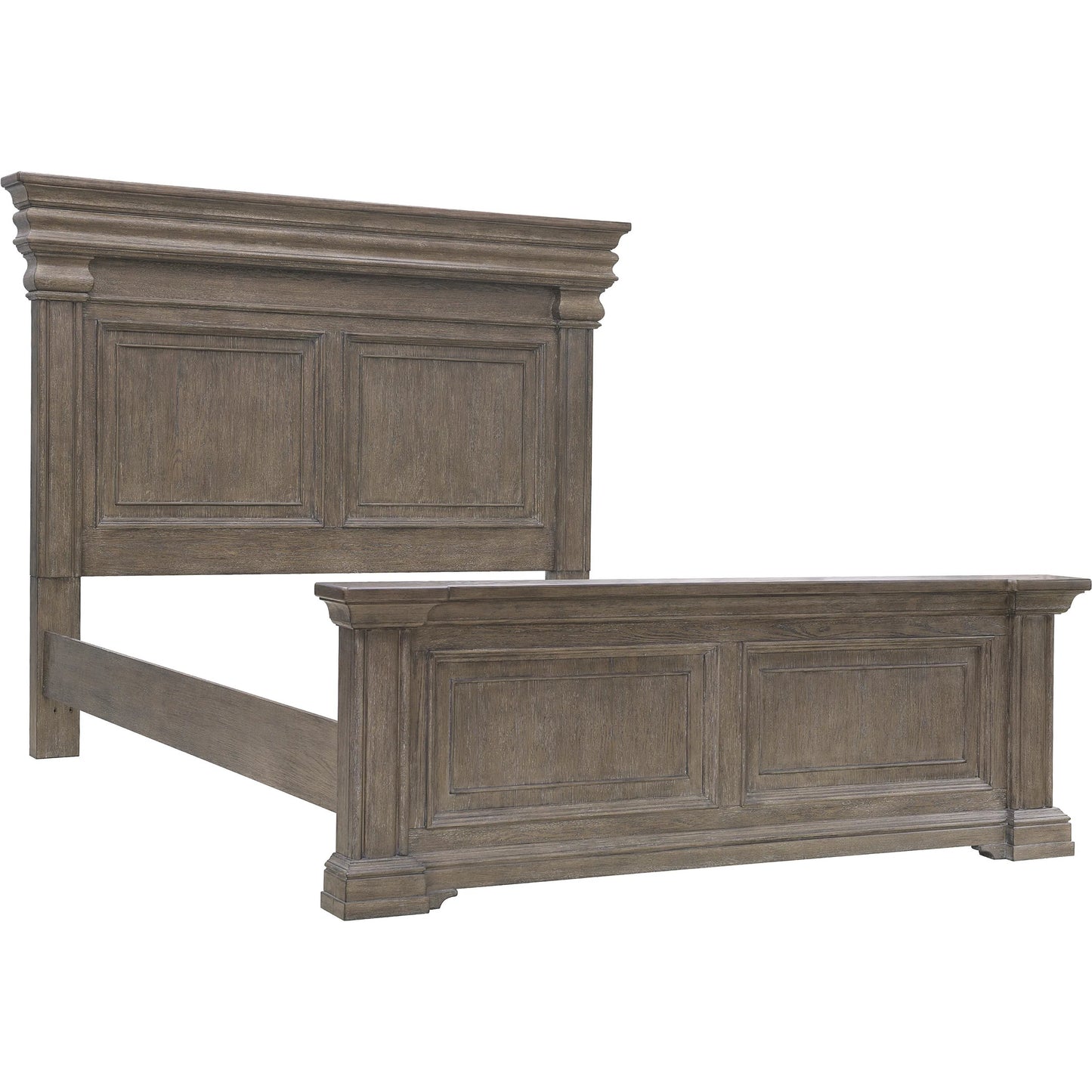 003 SI-2383577,SI-2383578,SI-2383579 | Additional Silo | Madison Ridge Panel Bed by Pulaski Furniture in natural bark. Made from flat-cut white oak wood veneers in a unique style.