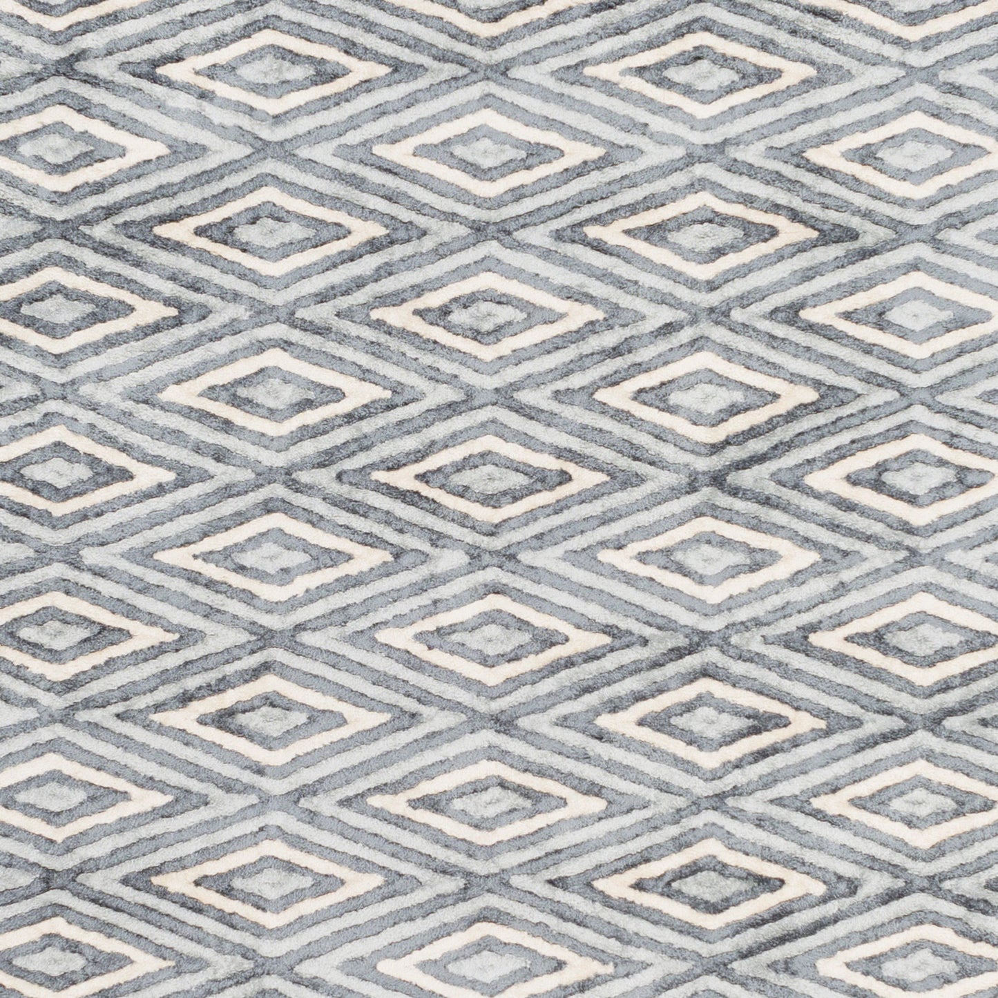 007 61460-24951,61460-24952,61460-24953 | Closeup | Quartz Rug - 12964 by Surya in navy, pale blue, cream. Made from 100% viscose in a unique style.