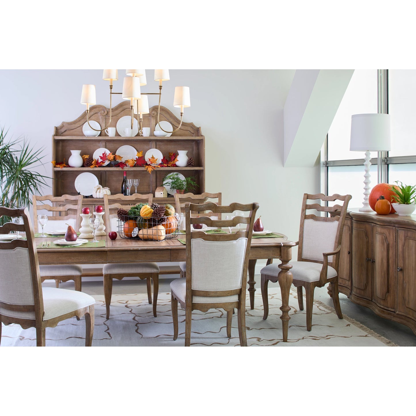 007 SI-2155681 | Lifestyle | Weston Hills Upholstered Arm Chairs by Pulaski Furniture in flax seed. Made from hardwood solids, hickory veneers in a traditional style.