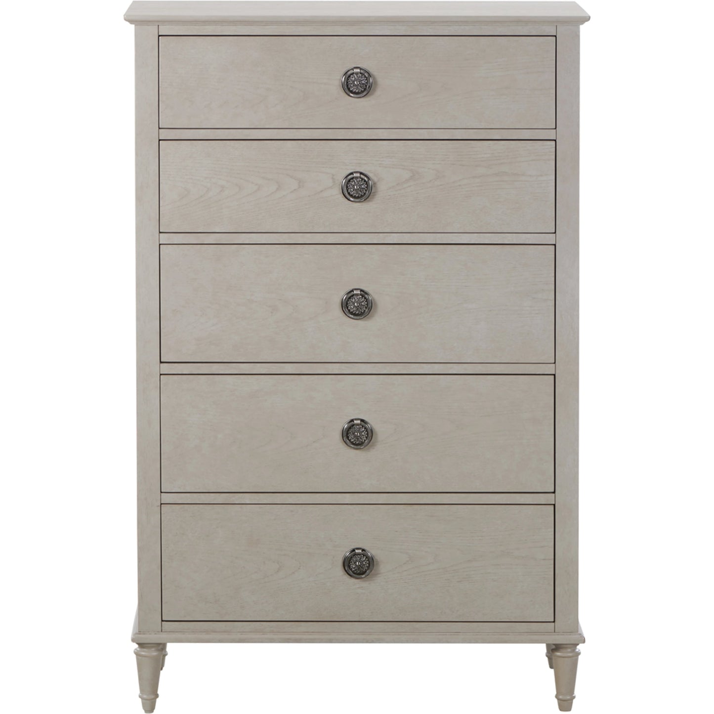 002 SI-2130659 | Primary Silo | Zest 5 Drawer Chest by Zest in greige. Made from rubberwood, oak veneer in a modern style.