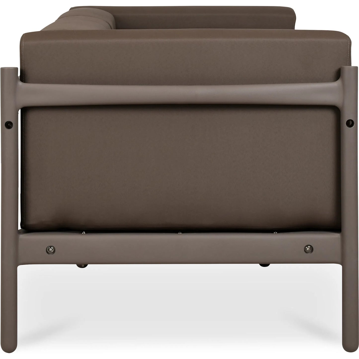 003 SI-2254031 | Additional Silo | Suri Outdoor 2 Seat Sofa by Moe's Home Collection in taupe. Made from upholstery: 100% solution dyed polyester, polypropylene frame, foam in a modern style.