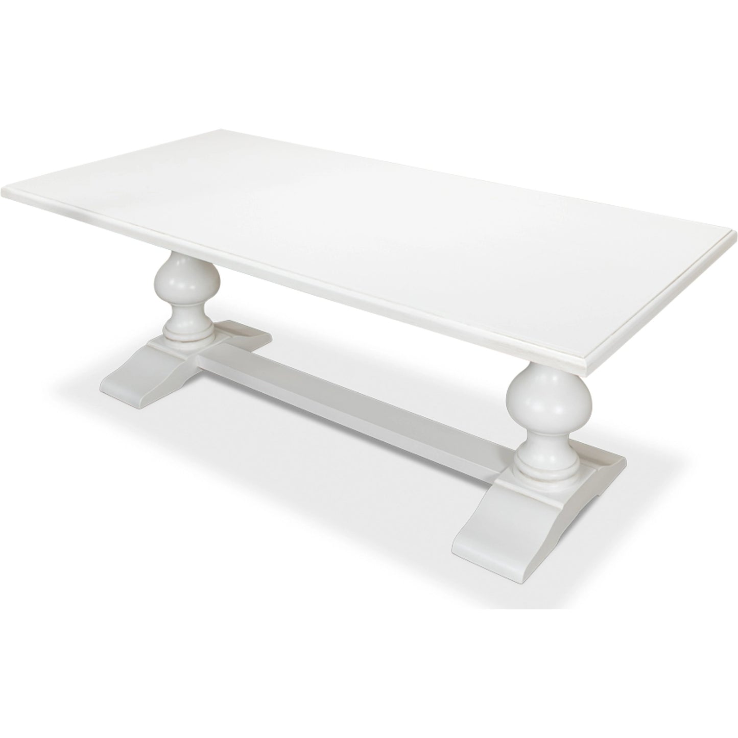 014 SI-1998661 | Additional Silo | Lionisio 84" Trestle Dining Table by Sarreid Ltd.. Made from solid poplar veneered top in a traditional style.