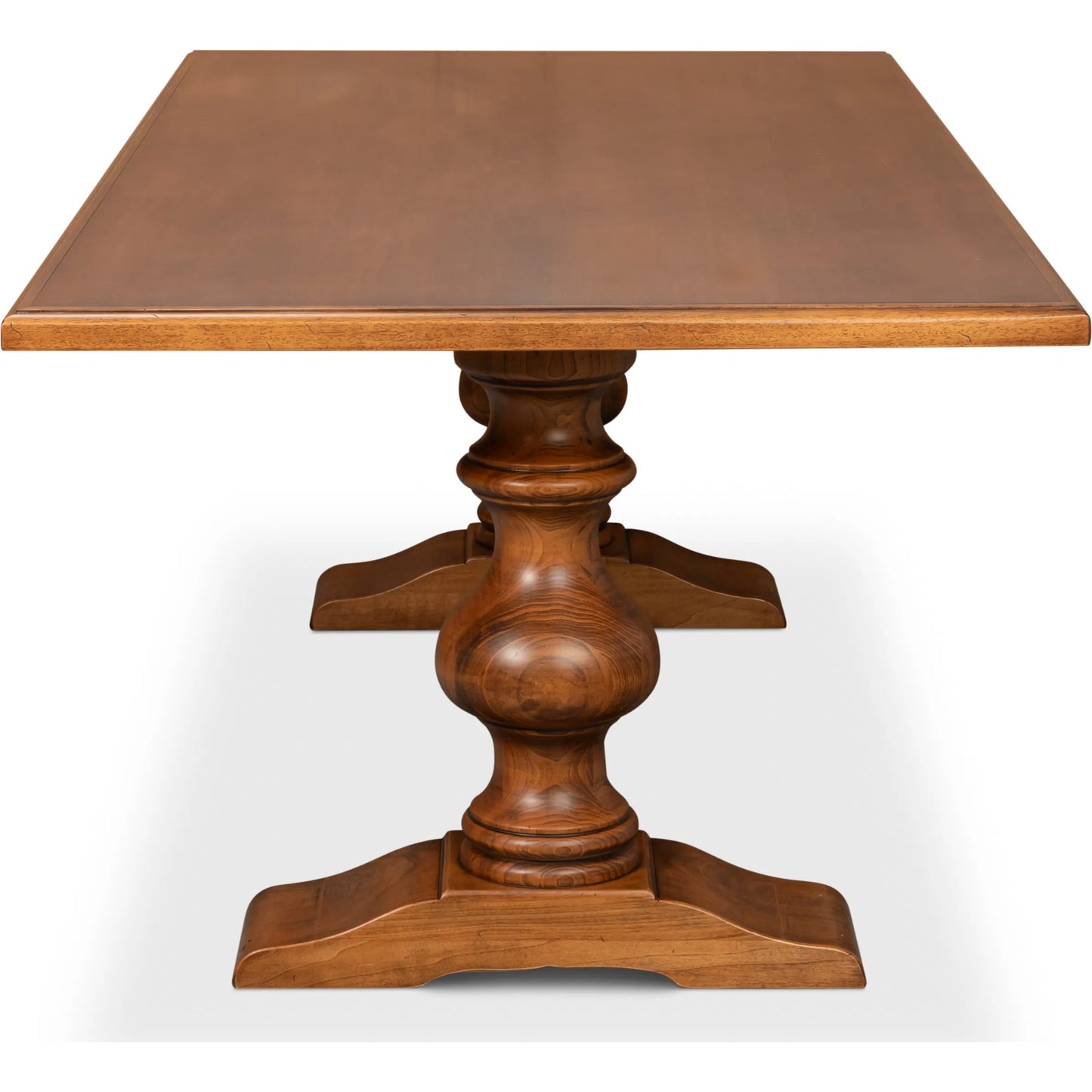 002 SI-2447888 | Additional Silo | Lionisio Trestle Table by Sarreid Ltd. in brown and noce anticato. Made from unique in a unique style.