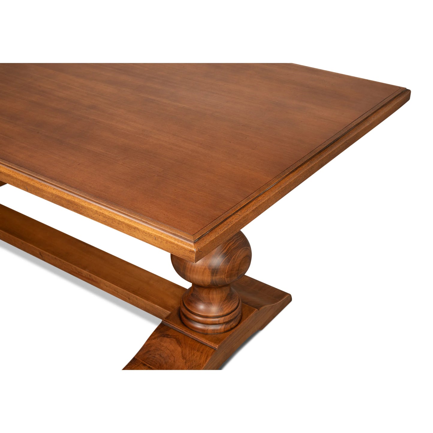 010 SI-2447888 | Additional Silo | Lionisio Trestle Table by Sarreid Ltd. in brown and noce anticato. Made from unique in a unique style.