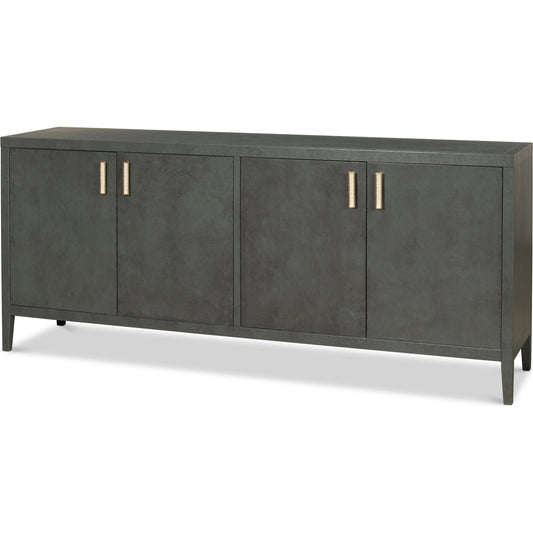 Blanco 4 Door Buffet by Sarreid Ltd.. Made from mdf, ash veneer in a modern style.