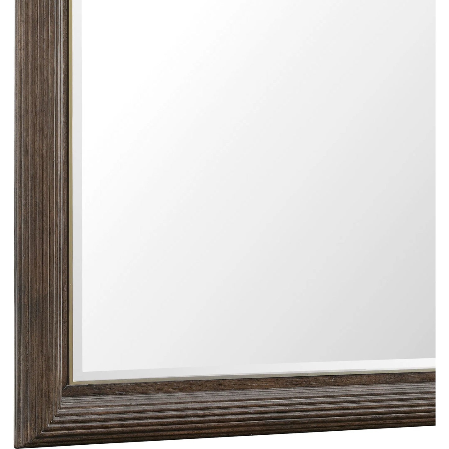 007 SI-2449345 | Closeup | Asher Park Dresser Mirror by Pulaski Furniture in piano brown. Made from rubberwood solids in a unique style.