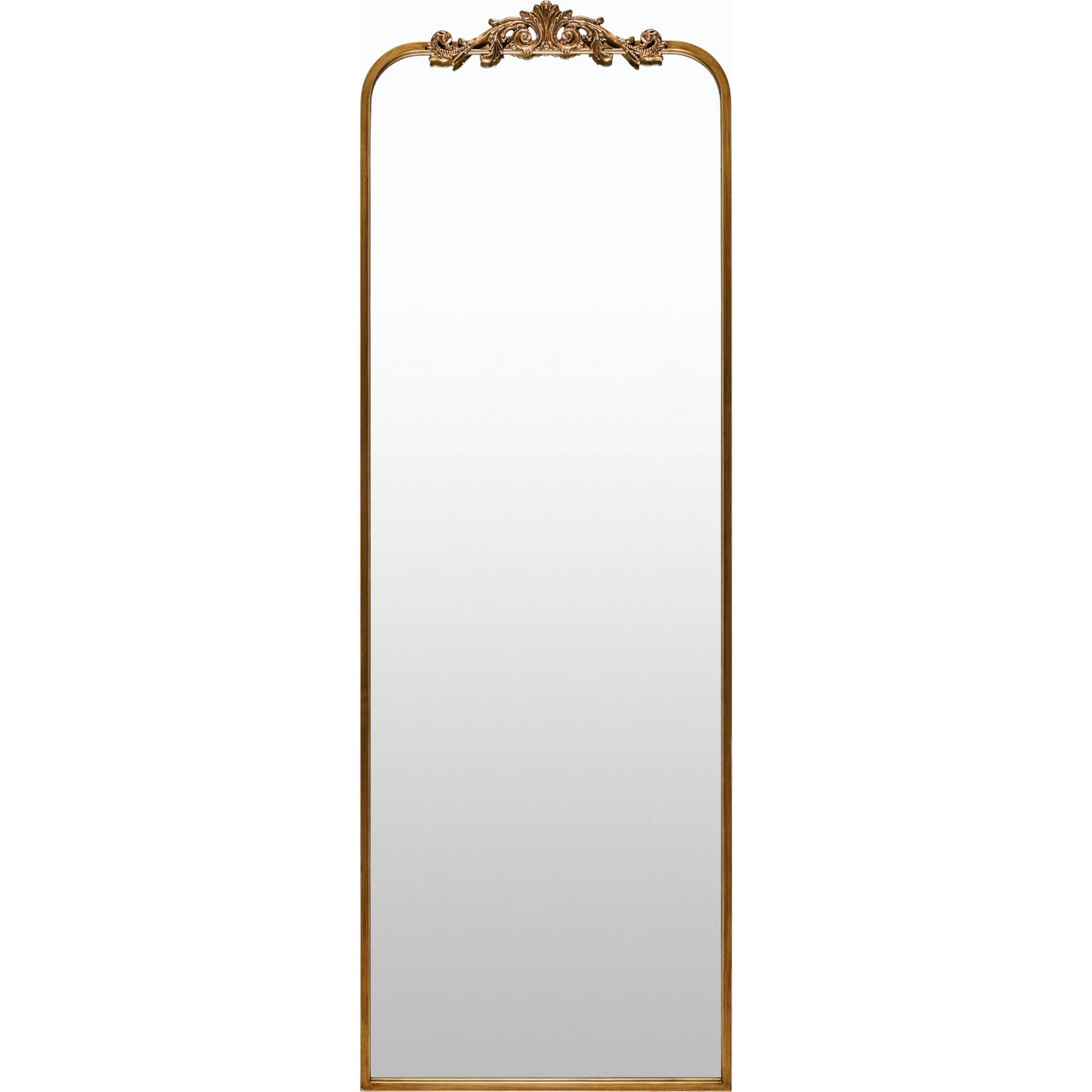 001 SI-2165532 | Primary Silo | Aarlen Full Length Mirror by Surya in gold and antiqued. Made from iron in a traditional style.
