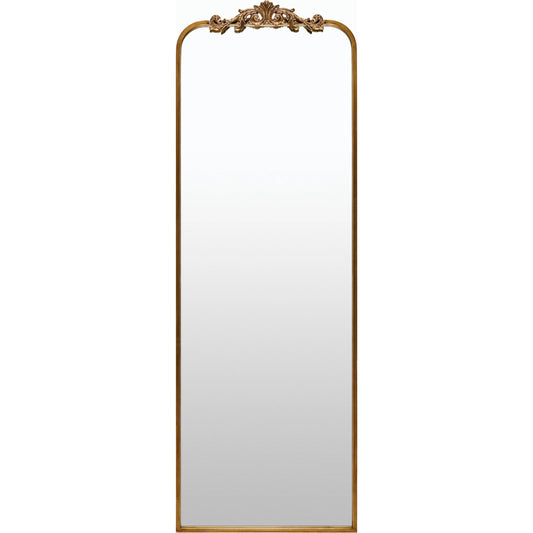 001 SI-2165532 | Primary Silo | Aarlen Full Length Mirror by Surya in gold and antiqued. Made from iron in a traditional style.