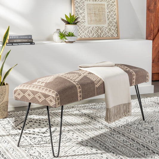 Asmara - 25290 by Livabliss in medium gray, beige and powder coatedstone washed. Made from cotton, metal in a eclectic & global style.