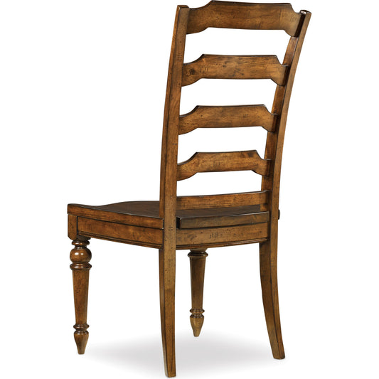 001 SI-1749945 | Primary Silo | Tynecastle Ladderback Side Chair (Set of 2) by Hooker Furniture in chestnut. Made from alder veneers in a traditional style.