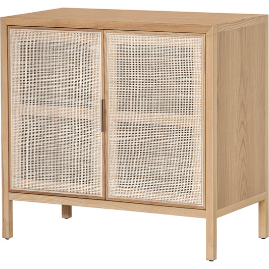 001 SI-2004400 | Primary Silo | Rattan Sideboard by LH Imports in natural and natural, brass. Made from oak, oak veneer, wicker, metal in a cottage & farmhouse style.