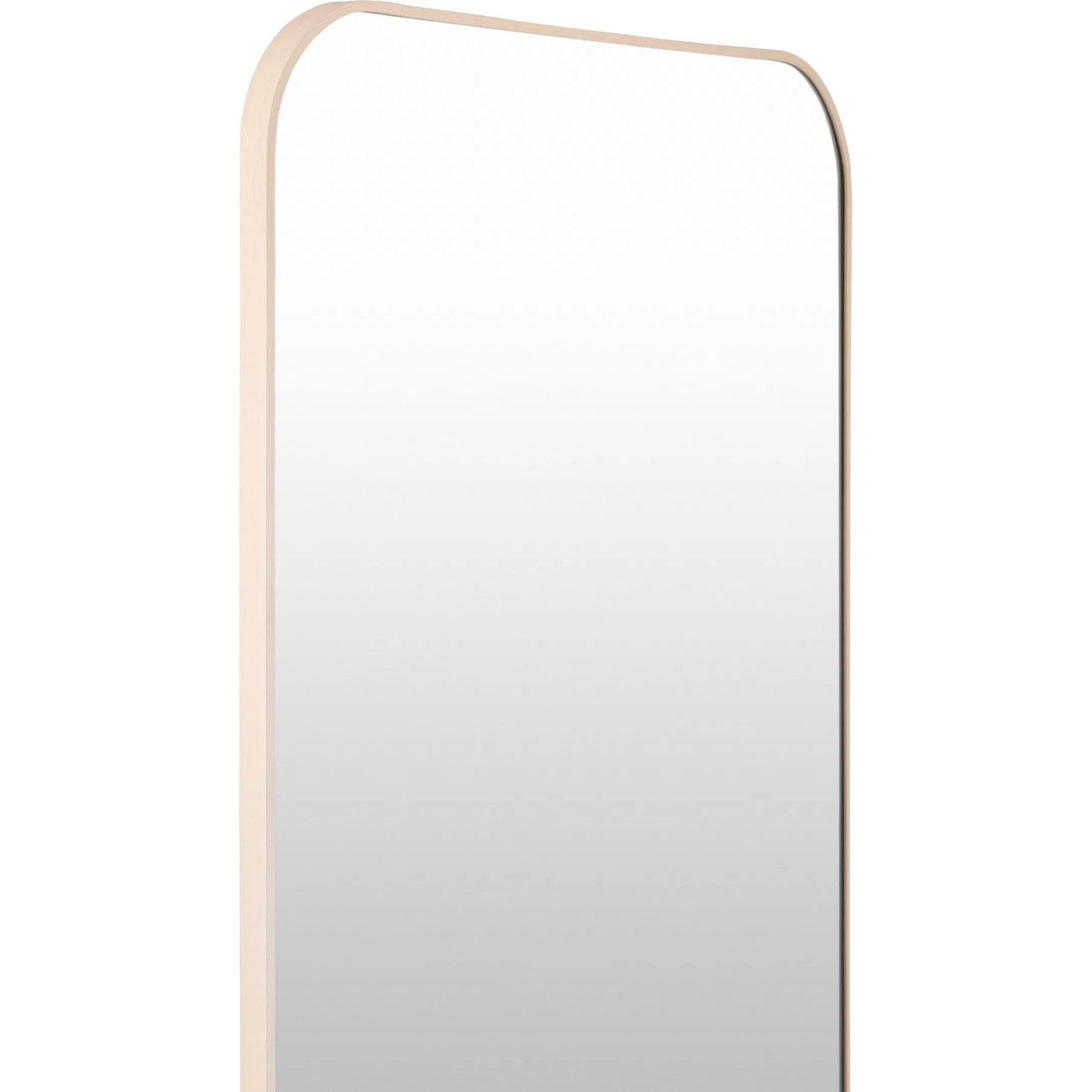 003 SI-2245491 | Closeup | Aranya Full Length Mirror Wall Decor by Livabliss in natural. Made from aluminum in a unique style.