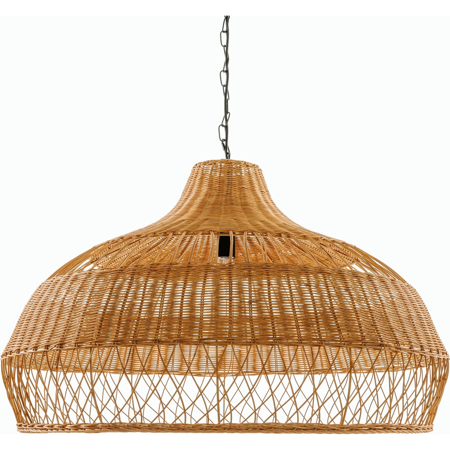 002 SI-2167866 | Primary Silo | Radiant Pendant - 500603 by Livabliss in fixture: dark brown, cord: black and paintedpaintedcoloredpainted. Made from rattan in a cottage & farmhouse style.