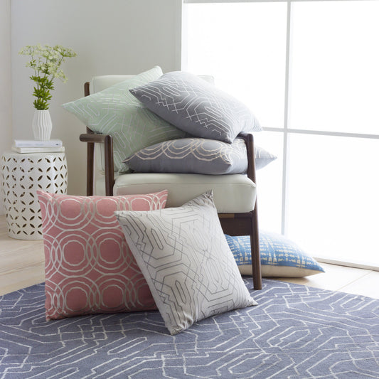 Ridgewood Indoor/Outdoor Pillow by Surya. Made from 55% linen, 45% cotton in a modern style.