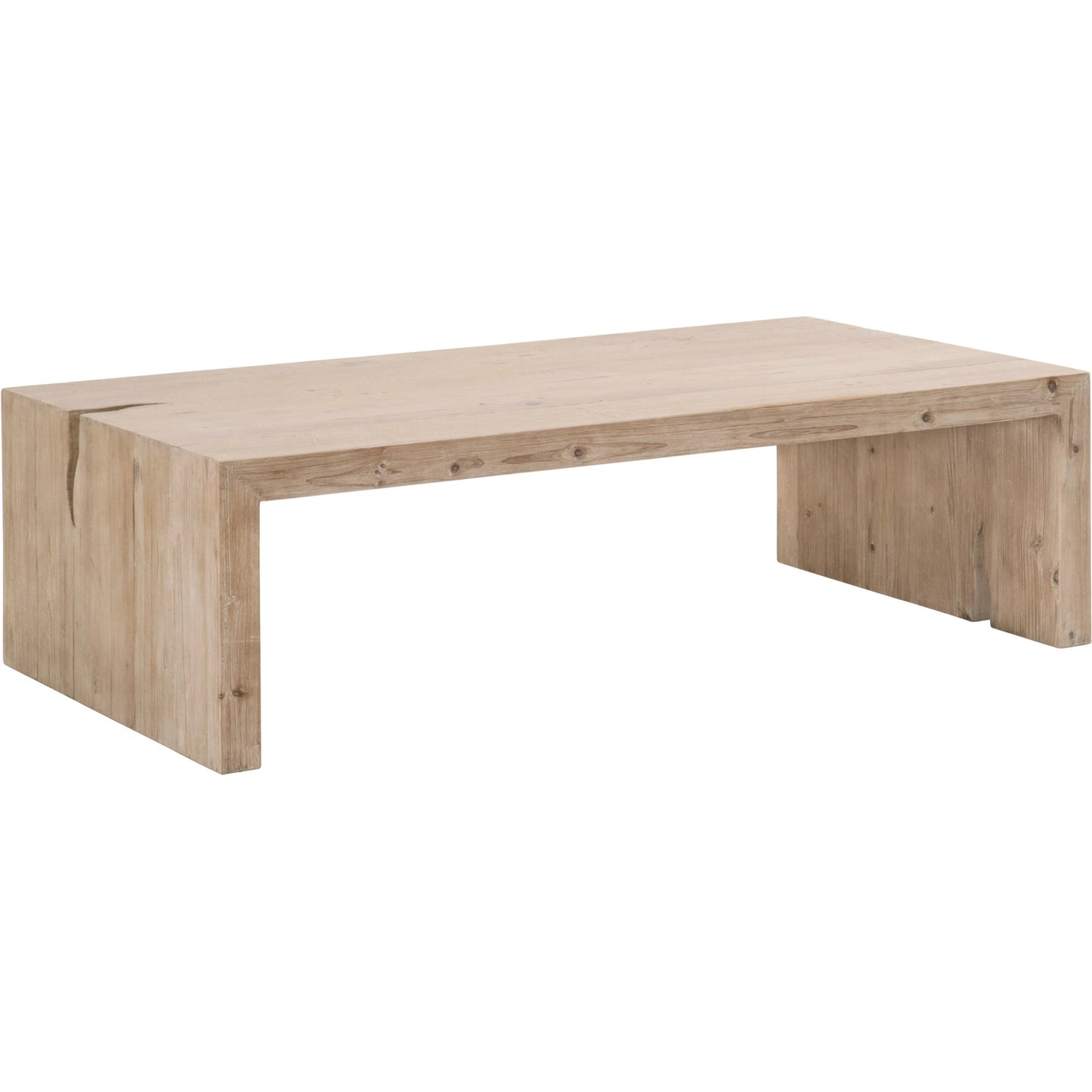 001 SI-2021733 | Additional Silo | Reed Coffee Table by Essentials For Living in smoke gray pine. Made from solid reclaimed pine, reclaimed pine veneer, mdf in a modern style.