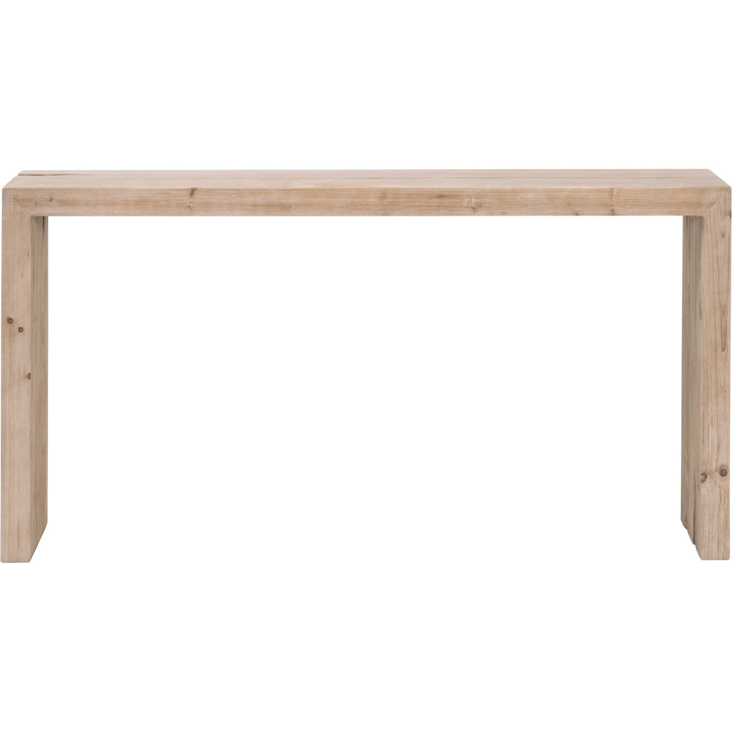 005 SI-2021734 | Additional Silo | Reed Console Table by Essentials For Living in smoke gray pine. Made from solid reclaimed pine, reclaimed pine veneer, mdf in a modern style.