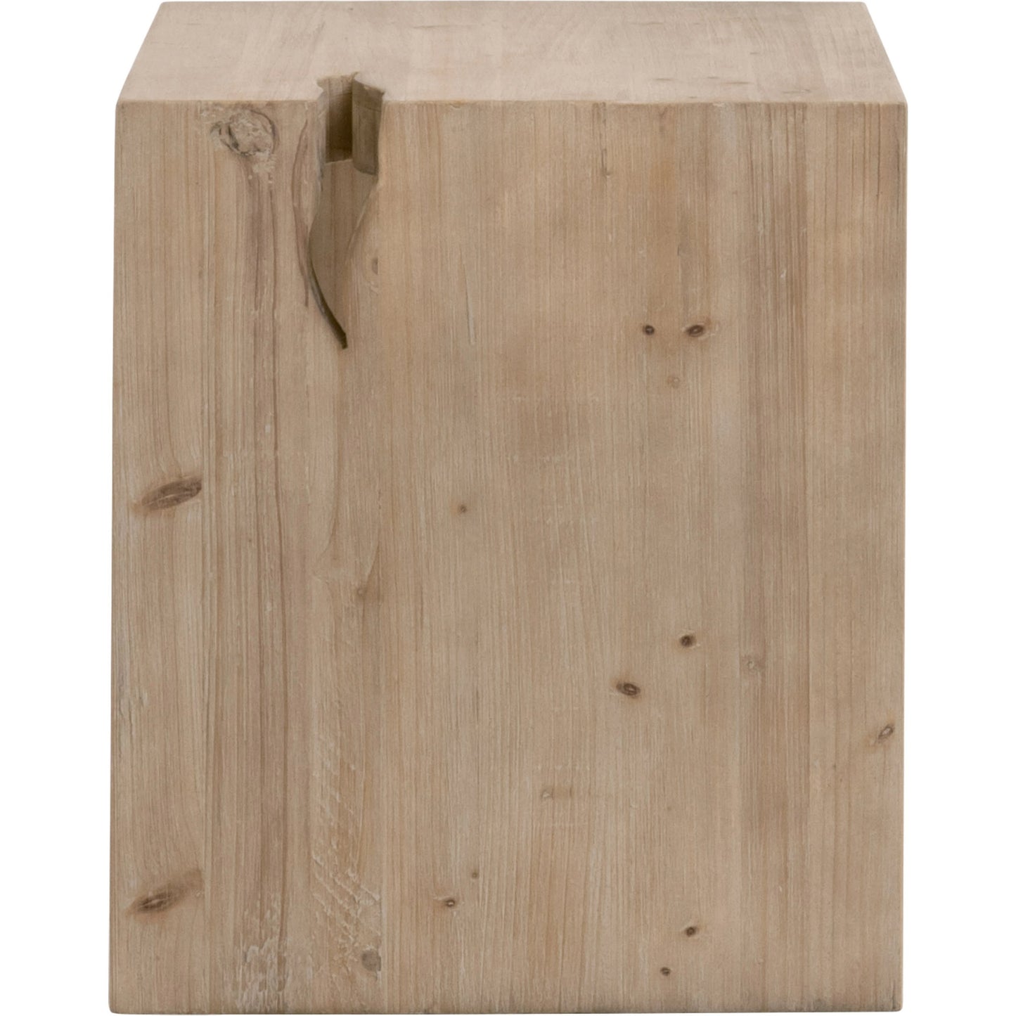 006 SI-2021735 | Additional Silo | Reed End Table by Essentials For Living in smoke gray pine. Made from solid reclaimed pine, reclaimed pine veneer, mdf in a modern style.