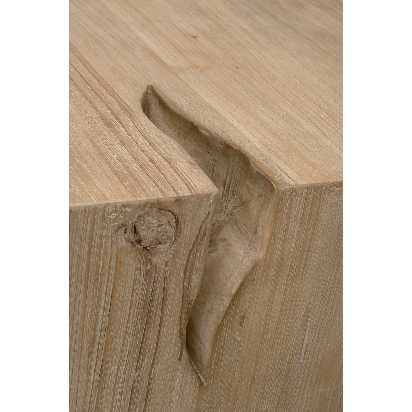 007 SI-2021735 | Additional Silo | Reed End Table by Essentials For Living in smoke gray pine. Made from solid reclaimed pine, reclaimed pine veneer, mdf in a modern style.