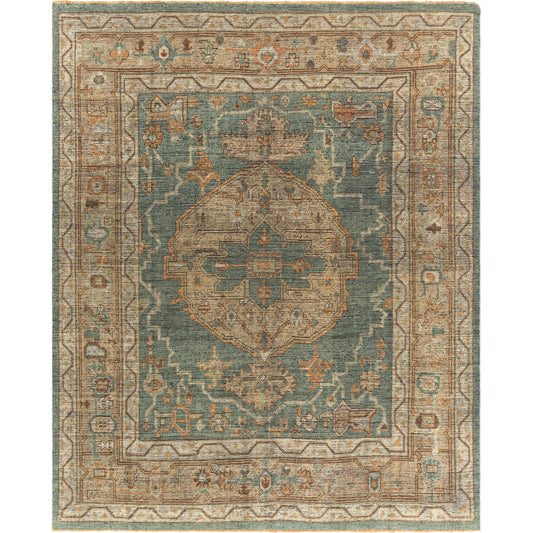 002 SI-1889372,SI-1889373,SI-1889376,SI-1889377 | Primary Silo | Reign REG-2304 Rug by Surya in dark green, beige, dusty sage, charcoal, tan. Made from unique in a unique style.
