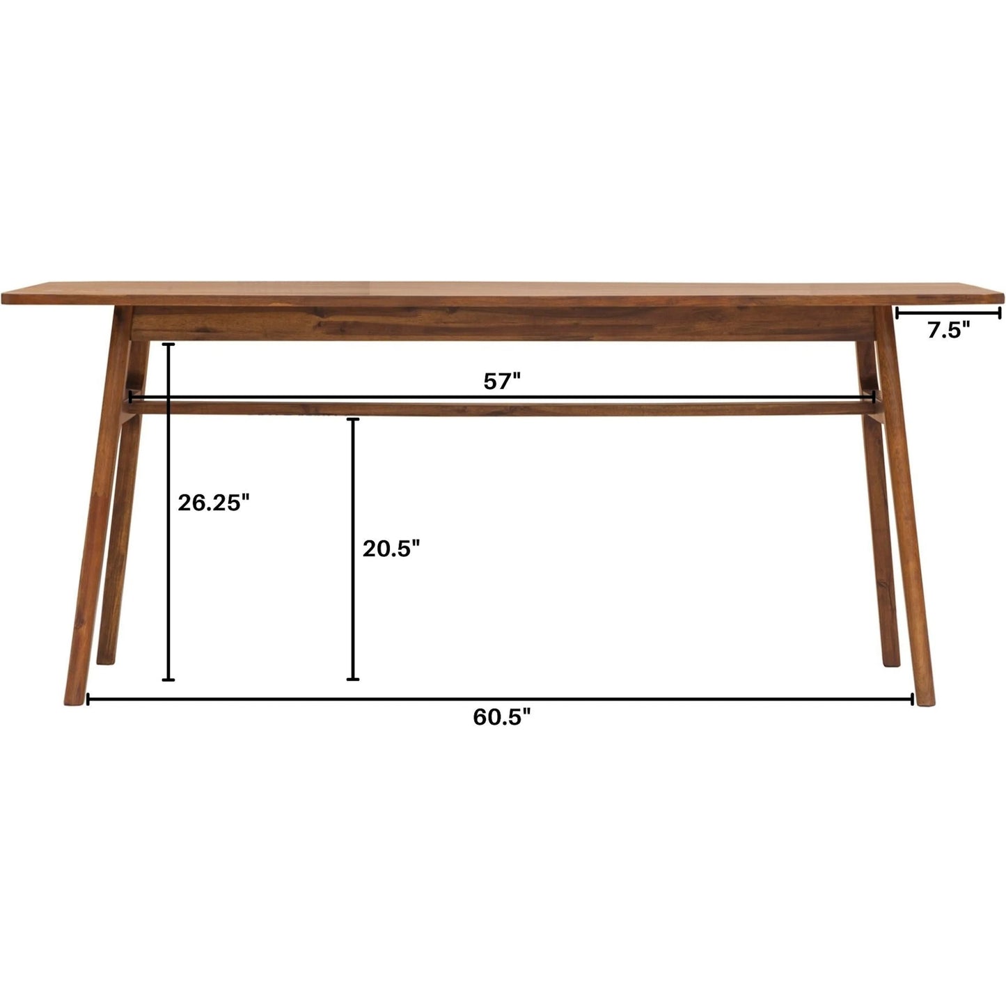 011 SR-379603 | Unknown | Remix Dining Table by LH Imports in brown. Made from solid acacia, veneer in a modern style.