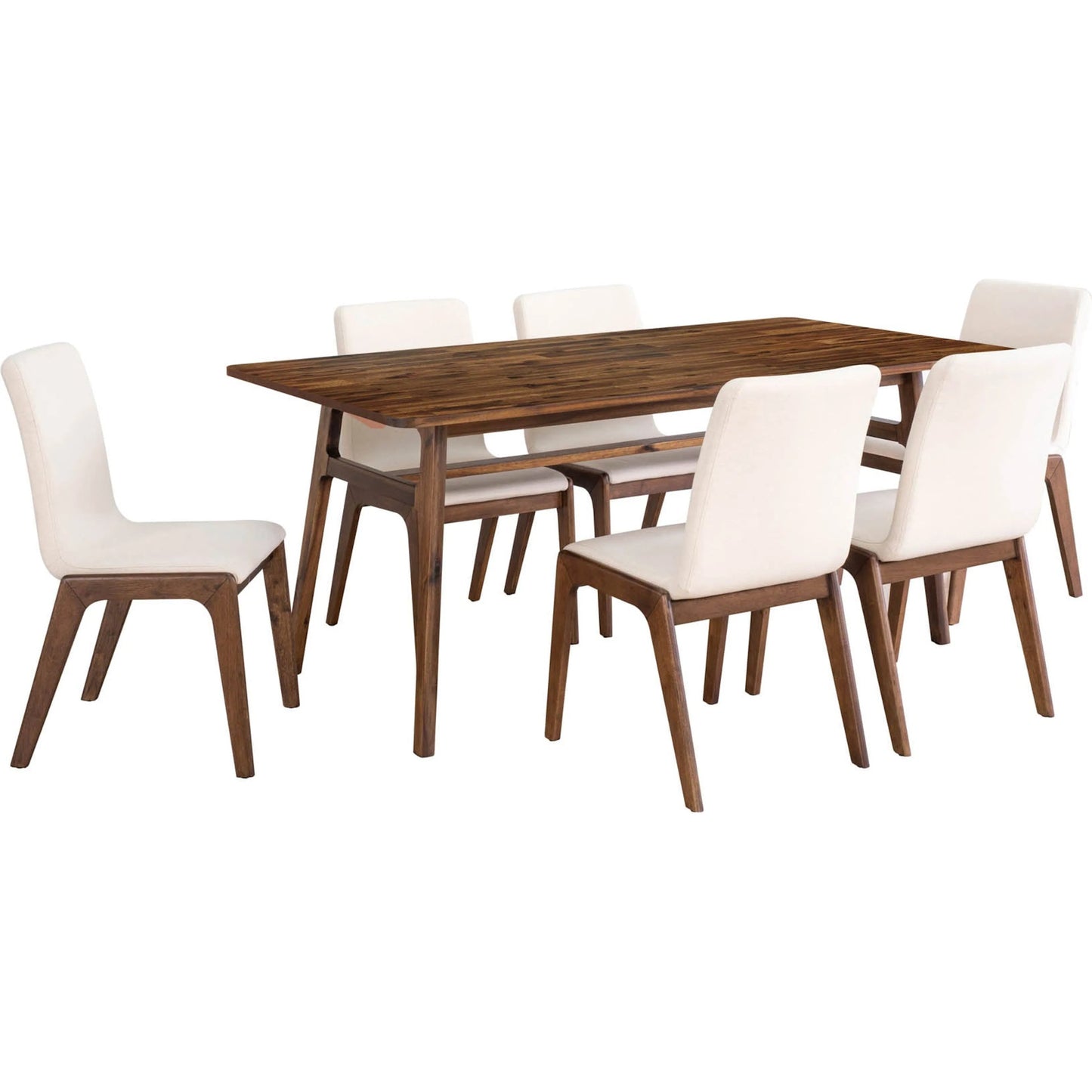010 SR-379603 | Unknown | Remix Dining Table by LH Imports in brown. Made from solid acacia, veneer in a modern style.