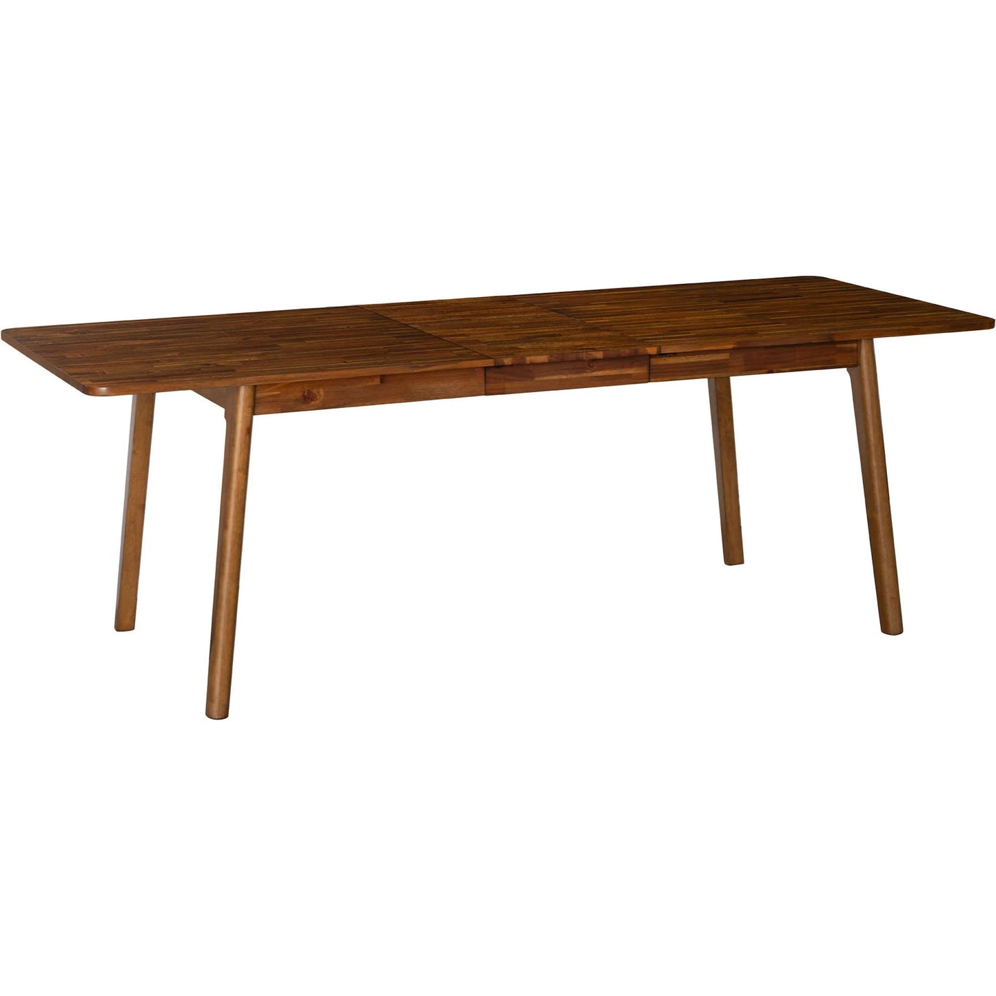 004 SI-2325212 | Unknown | Remix Extension Dining Table (70"/86") by LH Imports in brown. Made from acacia, beech, rubberwood in a unique style.