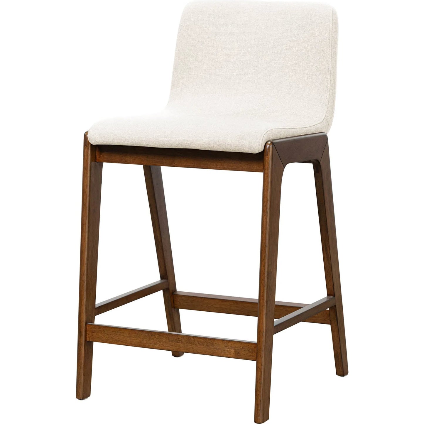 012 SI-2325216 | Unknown | Remix Counter Stool by LH Imports in estelle brown. Made from 100% polyester, solid rubber wood, laminated veneer lumber in a unique style.