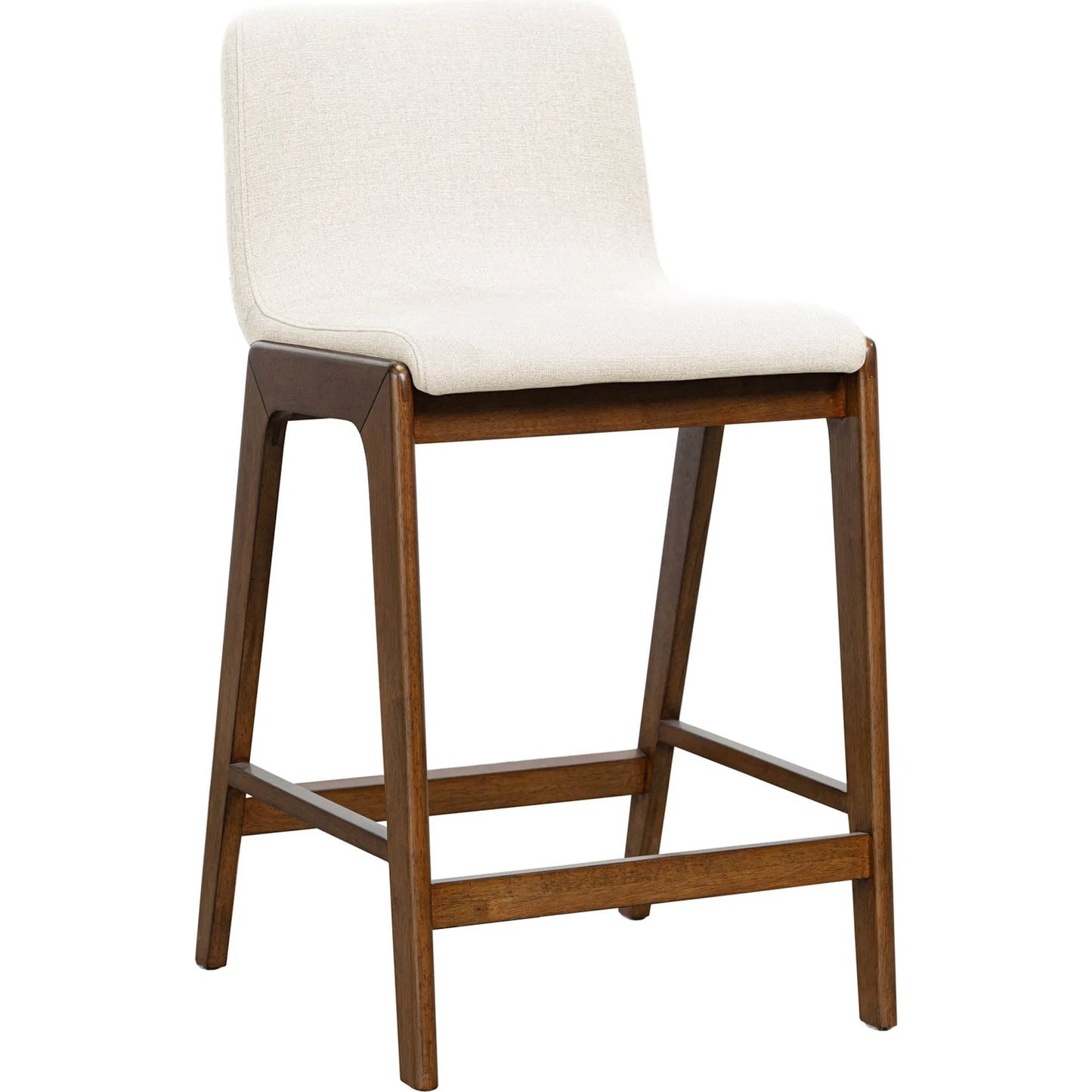 002 SI-2325216 | Primary Silo | Remix Counter Stool by LH Imports in estelle brown. Made from 100% polyester, solid rubber wood, laminated veneer lumber in a unique style.