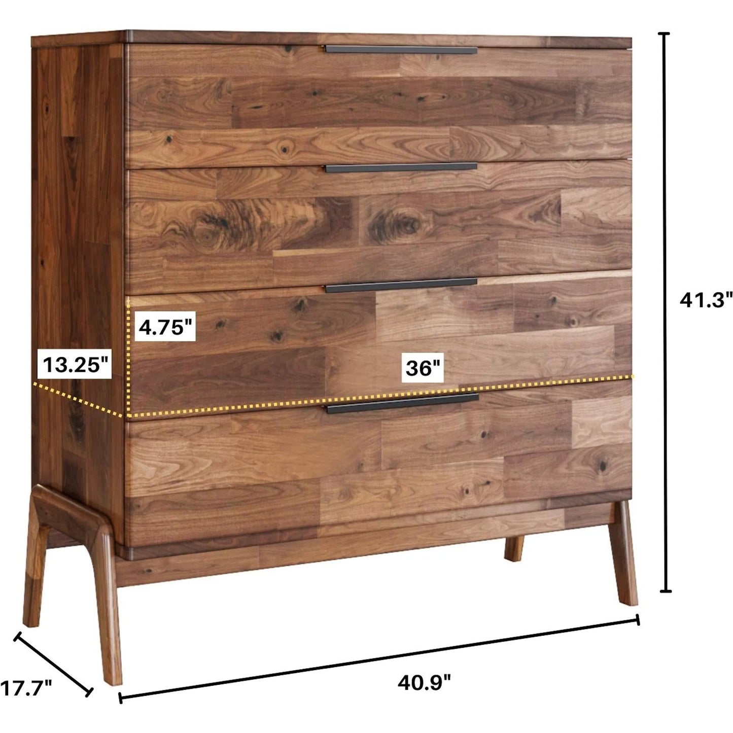 010 SR-379600 | Unknown | Remix Chest by LH Imports in brown. Made from solid acacia, veneer in a modern style.