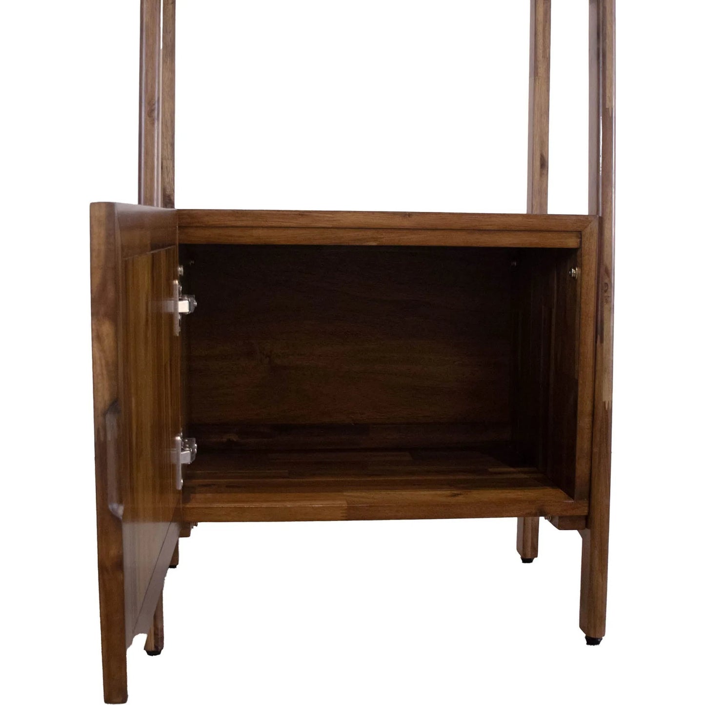 006 SI-2325214 | Unknown | Remix 1-Door Bookcase by LH Imports in brown and estelle brown, polish. Made from solid acacia, mdf carb p2, acacia veneer, solid hardwood in a unique style.