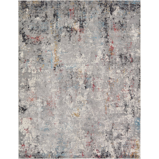 Requiem REQ02 Rug by Jaipur Living in gray, white. Made from 85% viscose 15% polyester in a unique style.