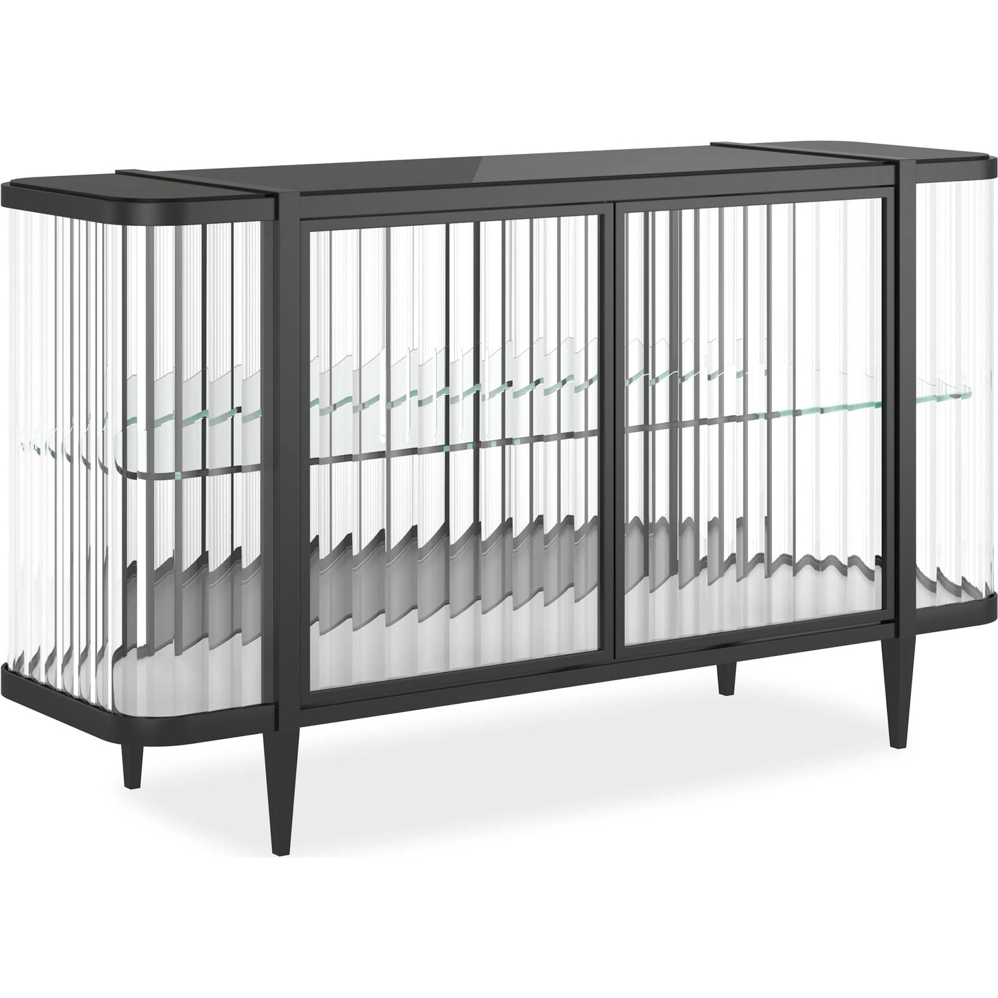 002 SI-2250595 | Primary Silo | Stop and Stare Console by Caracole. Made from metal, glass, acrylic in a unique style.