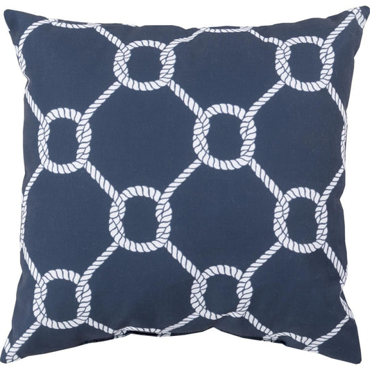 Rain Pillow - 27366 by Livabliss. Made from front: 100% polyester, back: 100% polyester in a coastal style.