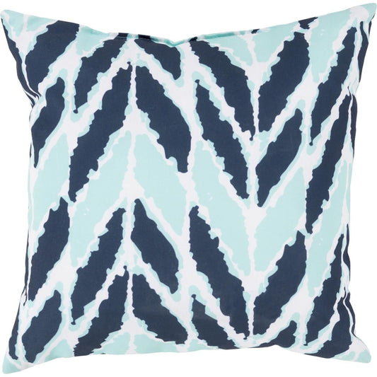 000 O-SURYA-RG172-1818 | Primary Silo | Rain Indoor/Outdoor Pillow by Livabliss. Made from front: 100% polyester, back: 100% polyester in a coastal style.