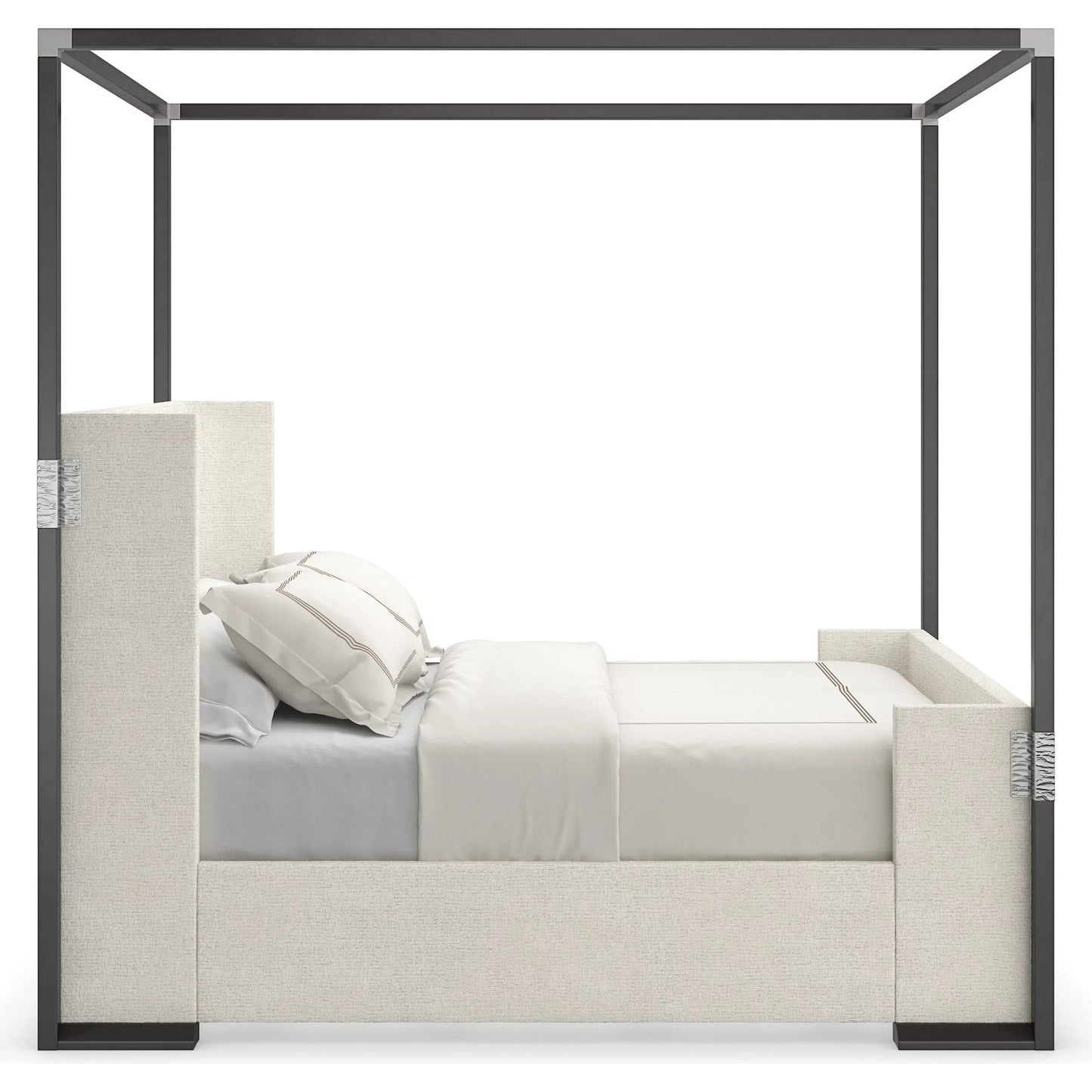 002 SI-2162877 | Additional Silo | Shelter Me - Canopy Only by Caracole in almost black, brushed stainless. Made from poplar in a unique style.