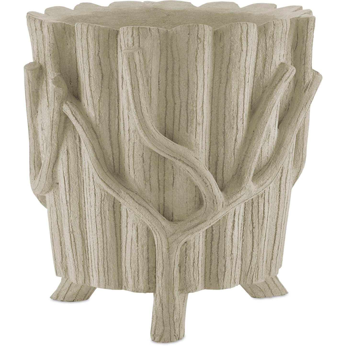 001 SI-1998784 | Primary Silo | Faux Bois Planter by Currey and Company in portland, faux bois. Made from concrete, iron in a rustic style.
