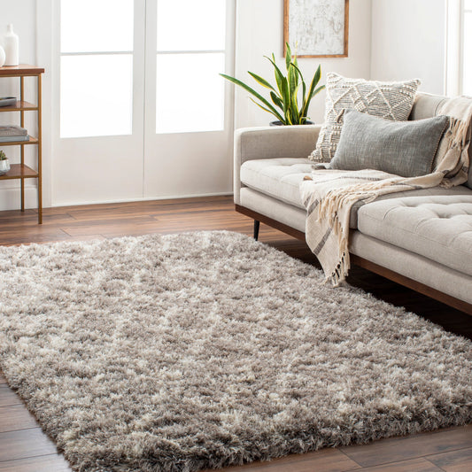 Rhapsody Rug - 815 by Livabliss in medium gray, ivory, cream. Made from 40% polyester, 40% wool in a unique style.