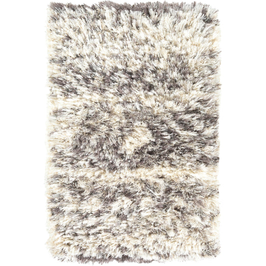 Rhapsody Rug - 16226 by Livabliss in cream, gray, charcoal, dark brown. Made from 40% polyester, 40% wool in a unique style.