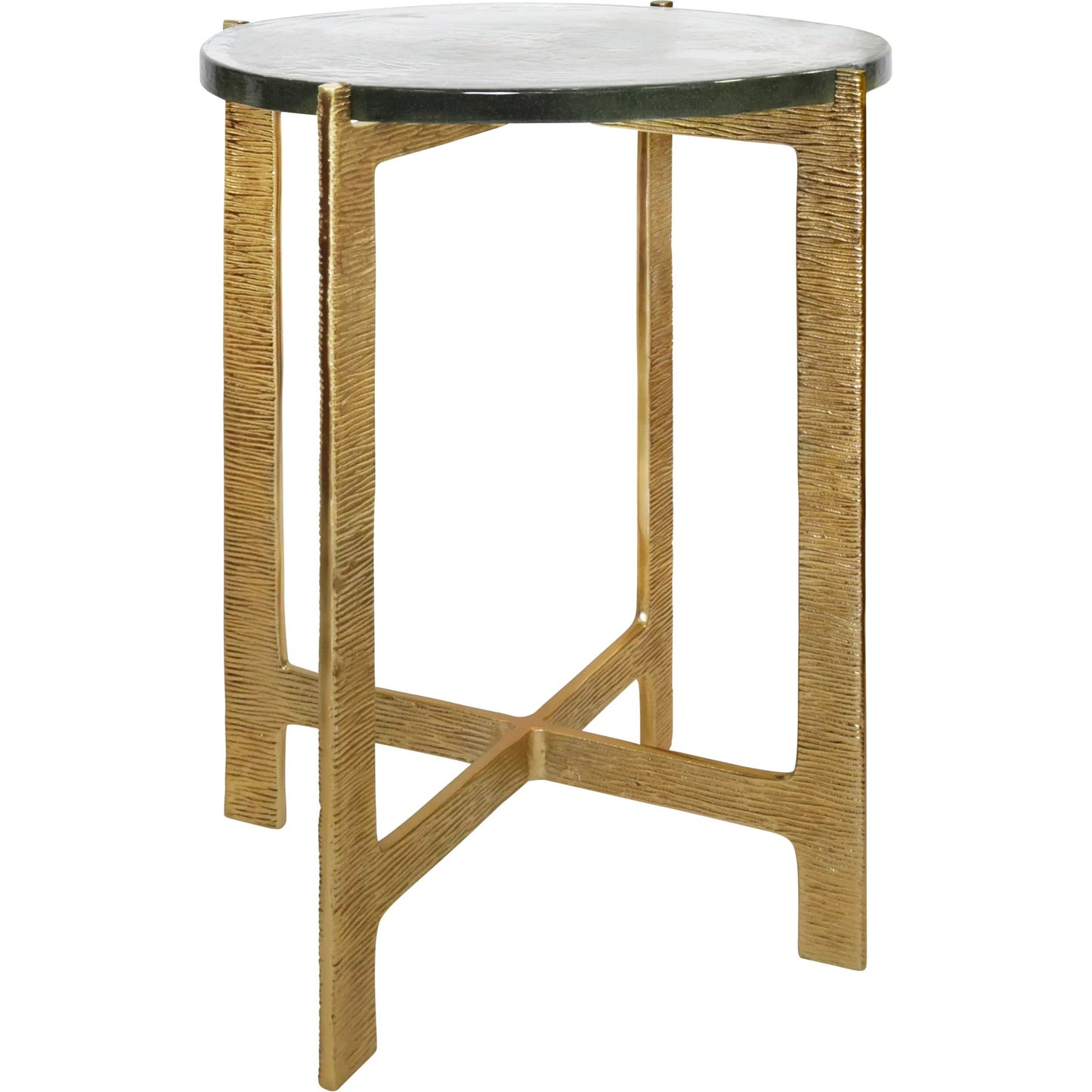 001 SI-2353684 | Primary Silo | Ricky Round Side Table by Worlds Away in gold. Made from unique in a unique style.