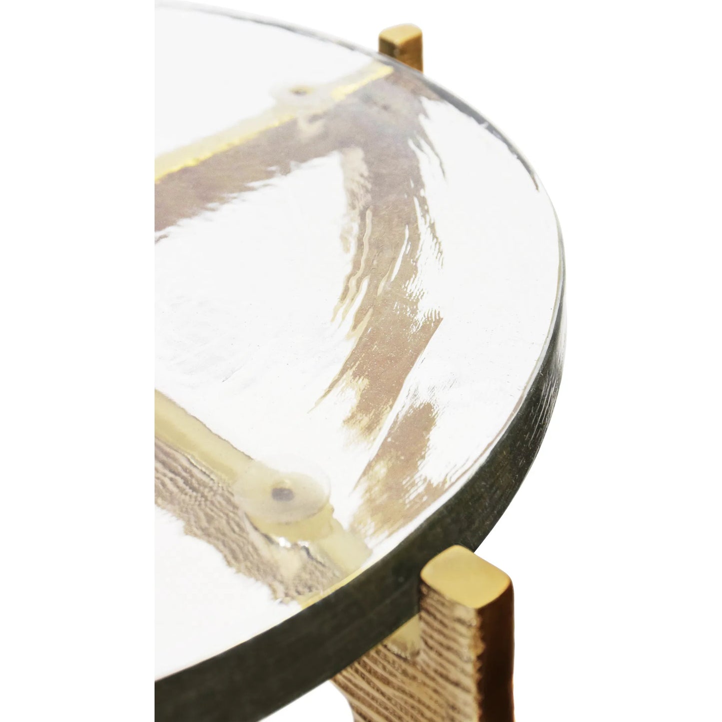004 SI-2353684 | Closeup | Ricky Round Side Table by Worlds Away in gold. Made from unique in a modern style.
