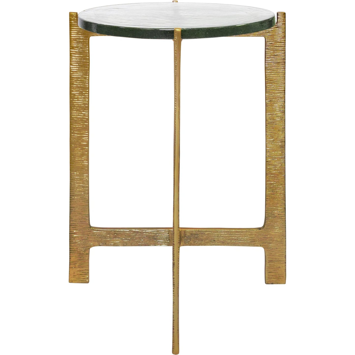 004 SI-2353684 | Additional Silo | Ricky Round Side Table by Worlds Away in gold. Made from unique in a unique style.