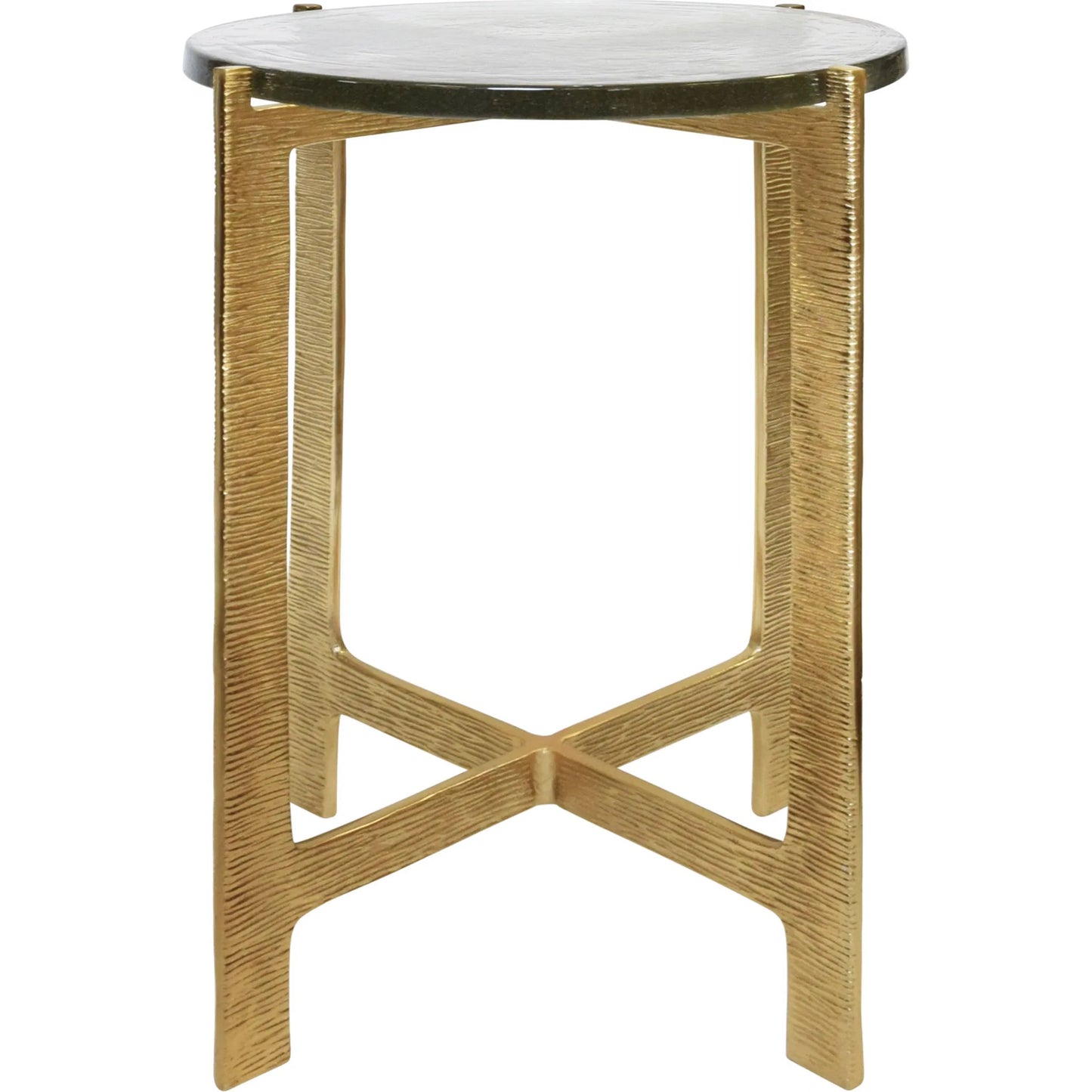 002 SI-2353684 | Additional Silo | Ricky Round Side Table by Worlds Away in gold. Made from unique in a unique style.