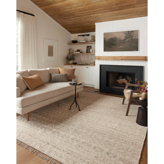 Rivers RIV-03 Rug by Angela Rose x Loloi in sand, ivory. Made from wool / jute / cotton in a unique style.