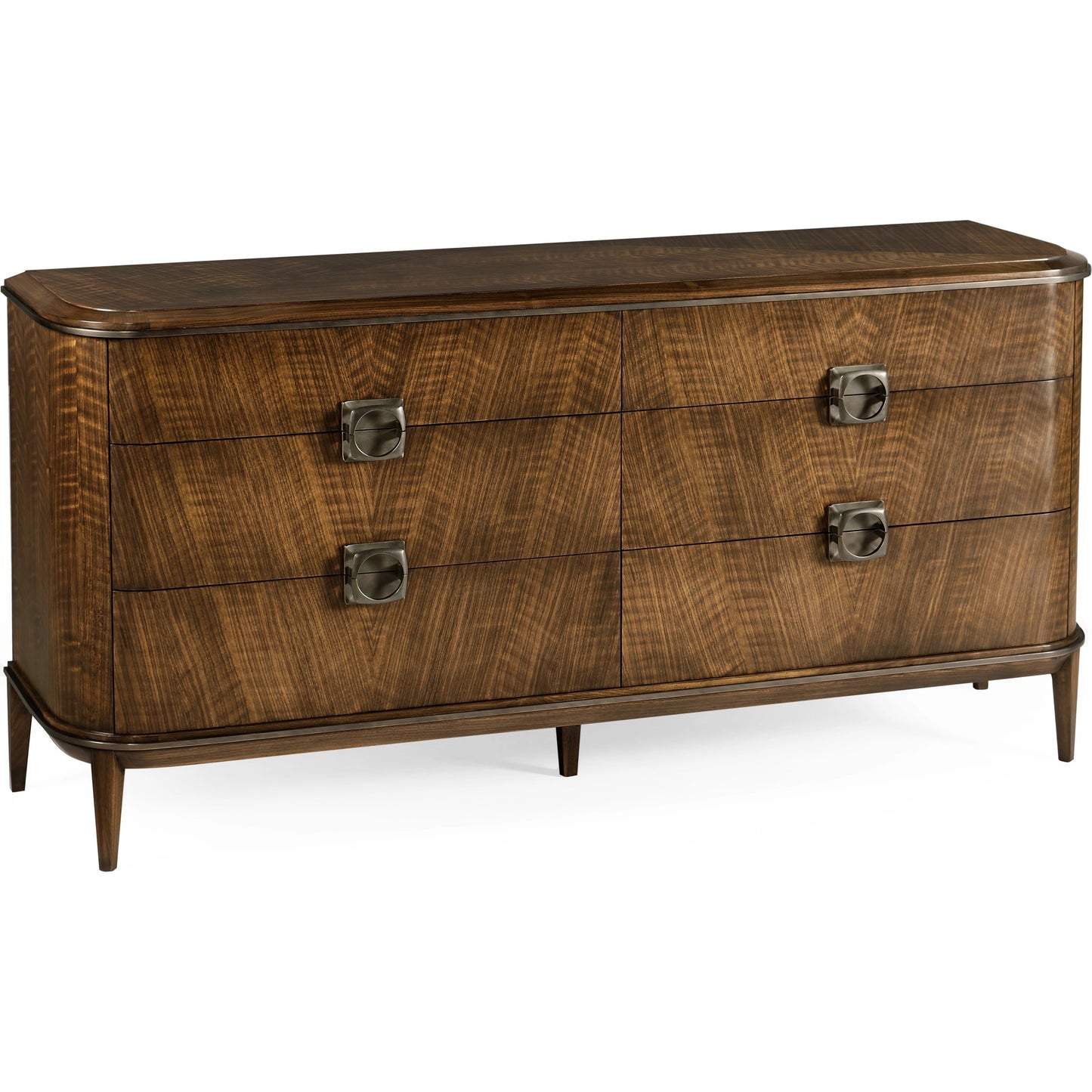 001 SI-1991094 | Additional Silo | Toulouse Dresser by Jonathan Charles in walnut. Made from walnut quarter figured veneer in a modern style.