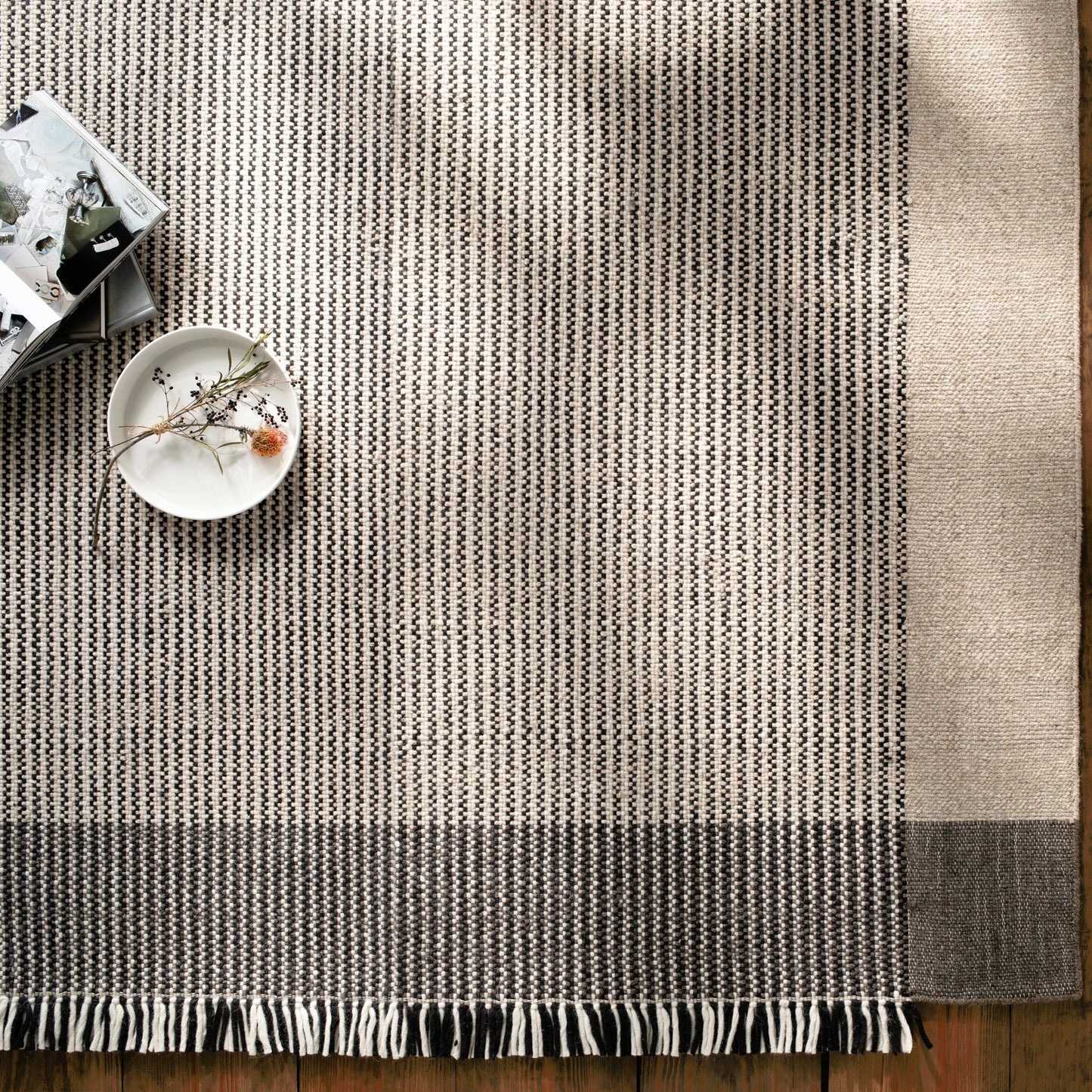 013 SI-1889581 | Lifestyle | Reliance Rug - 27884 by Surya in charcoal, medium gray, black, tan, cream. Made from unique in a unique style.