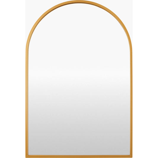 001 SI-2380137,SI-2380138 | Primary Silo | Carmen Arch Accent Mirror by Surya in gold and matte. Made from iron in a transitional style.