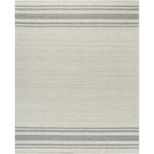 Romano Rug - 484800 by Surya in ivory, charcoal, dove gray. Made from wool in a unique style.